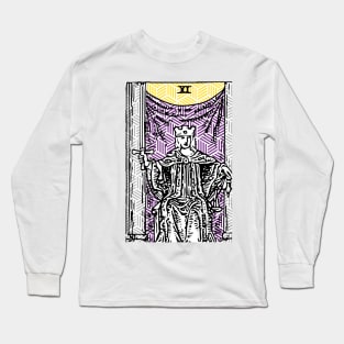 Justice - A Geometric Tarot Print Long Sleeve T-Shirt